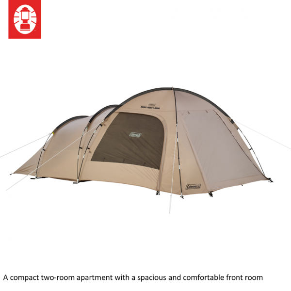 【1度使用】Coleman Roomy Front 2 Room Tent Roomy Front 2 Room Greige
